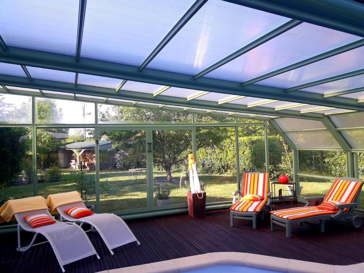 Chambre D'Hote Avec Piscine Couverte Coulaines Ngoại thất bức ảnh
